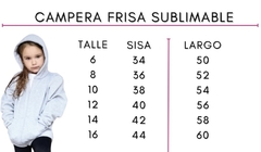 Campera De Frisa Sublimable Para Chicos en internet