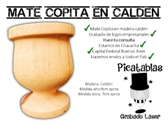MATE COPITA GRABADO LASER LOGOS CORPORATIVOS MADERA CALDEN MATES - comprar online