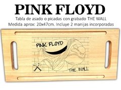 PINK FLOYD THE WALL TABLA DE ASADO Y PICADAS CON GRABADO LASER REGALOS DE CUMPLEAÑOS