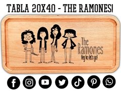 THE RAMONES - TABLA PARA ASADOS O PICADAS CON GRABADO LASER! - PICATABLAS GRABADO LASER