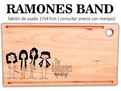 THE RAMONES - TABLON DE ASADO - REGALOS ORIGINALES MEDIDA 27X47 - PICATABLAS GRABADO LASER
