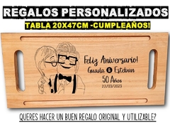 Tabla de asado y picadas personalizadas para regalos especiales de cumpleaños - comprar online