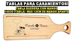 Tabla souvenirs regalos personalizados para bodas casamientos grabado laser madera - comprar online