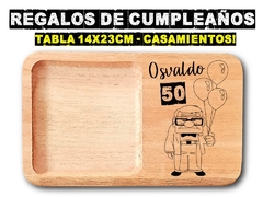Tablas de picadas meriendas y asados personalizadas para cumpleaños