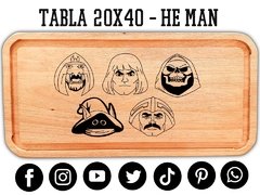 HE-MAN PERSONAJES - TABLA DE ASADO Y PICADAS 20X40cm - tienda online