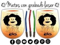 MAFALDA MATES CON GRABADO LASER PERSONALIZADO REGALOS ORIGINALES DE CUMPLEAÑOS - comprar online