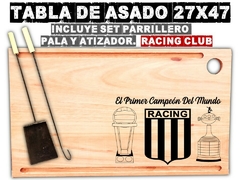 Racing Club de avellaneda tabla de asado parrilla asador regalos de cumple - PICATABLAS GRABADO LASER