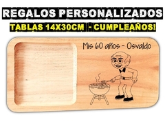 Tablas personalizadas para cumpleaños souvenis originales tablas de asado picadas meriendas