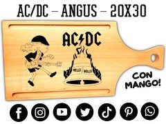 AC/DC - ANGUS - TABLA DE ASADO PICADAS Y MERIENDAS - REGALOS - CUMPLEAÑOS - tienda online