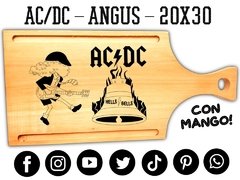AC/DC - ANGUS - TABLA DE ASADO PICADAS Y MERIENDAS - REGALOS - CUMPLEAÑOS