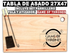 Game of Thrones tabla de asado con grabado laser parrilla asador regalos de cumpleaños - PICATABLAS GRABADO LASER