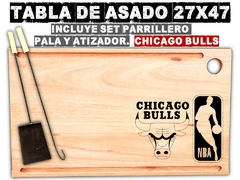 Chicago Bulls NBA Basquet tabla de asado con grabado laser regalos de cumpleaños parrilla asador en internet