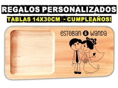Tabla de picada con grabado laser personalizado boda wedding casamientos - comprar online