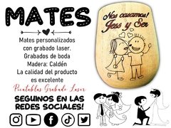 MATES CON GRABADO LASER PARA BODAS/CASAMIENTOS en internet