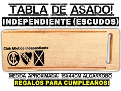INDEPENDIENTE TABLA DE ASADO CON GRABADO LASER REGALOS ORIGINALES Y DE CUMPLEAÑOS - comprar online