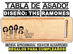 THE RAMONES TABLON DE ASADO CON GRABADO LASER 15X44CM REGALOS DE CUMPLEAÑOS en internet