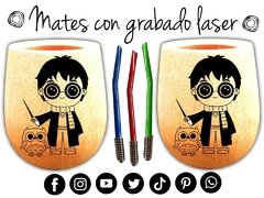 HARRY POTTER MATE CON GRABADO LASER REGALOS DE CUMPLEAÑOS - tienda online
