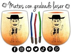 WODDY TOY STORY MATE CON GRABADO LASER REGALOS DE CUMPLEAÑOS ORIGINALES