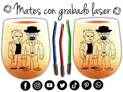 Imagen de BREAKING BAD MATE CON GRABADO LASER REGALOS DE CUMPLEAÑOS ORIGINALES