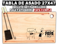 PAPA tabla de asado cumpleaños grabado laser regalos asado parrilla papa familia