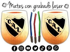 INDEPENDIENTE AVELLANEDA ROJO DIABLOS ROJOS MATE CON GRABADO LASER