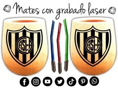 SAN LORENZO DE ALMAGRO MATE CON GRABADO LASER REGALOS ORIGINALES - comprar online