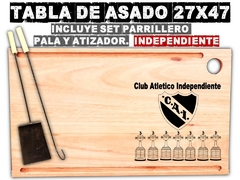 Independiente tabla de asado grabado laser regalos de cumpleaños asado parrilla futbol argentino
