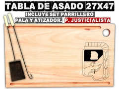 PJ Partido justicialista tabla de asado con grabado laser regalos de cumpleaños asado parrilla - comprar online