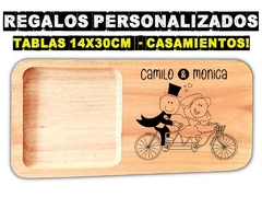 Tablas personalizadas con grabado laser souvenirs casamientos - PICATABLAS GRABADO LASER