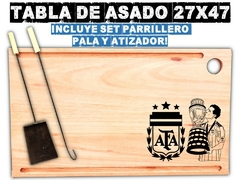 Tabla de asado seleccion argentina afa messi qatar mundial en internet
