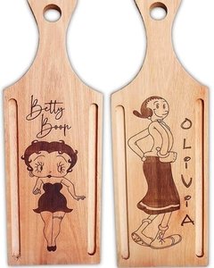 TABLA QUESERA CON MANGO! BETTY BOOP Y OLIVIA - comprar online