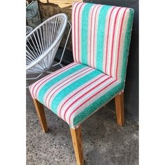 Silla Vestida Recta a Rayas