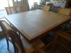Mesa cuadrada con pata bocha