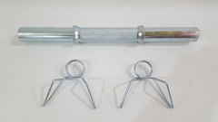 Mancuerna Cromada Con Tope 36Cm X 30Mm