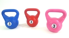 Pesas Rusas 3 Kg Pvc Rellenas Funcional Gym Calidad Colores - tienda online