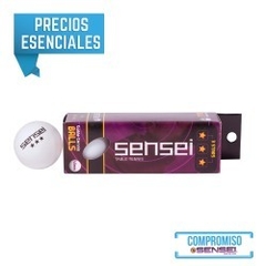 Pelota De Ping Pong Sensei 3 Star X 3U.