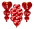 Kit De 10 Globos De Corazón San Valentin Dia Del Amor E19