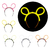 Diademas Neon Glow