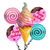 Kit De 5 Globos Metalicos Helados A