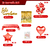 Kit Globos Metálicos Confeti Cumpleaños Rojo - comprar en línea