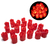 24 Velas Led Rojas