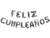 Letrero Feliz Cumpleaños Plata