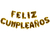 Letrero Feliz Cumpleaños Dorado - comprar en línea