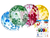 Kit 4 Globos Unicolor Confeti