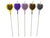 Velas Metalicas Para Pastel de Corazón 12pz