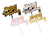 10 Cake Topper Bicolor Happy Birthday - comprar en línea