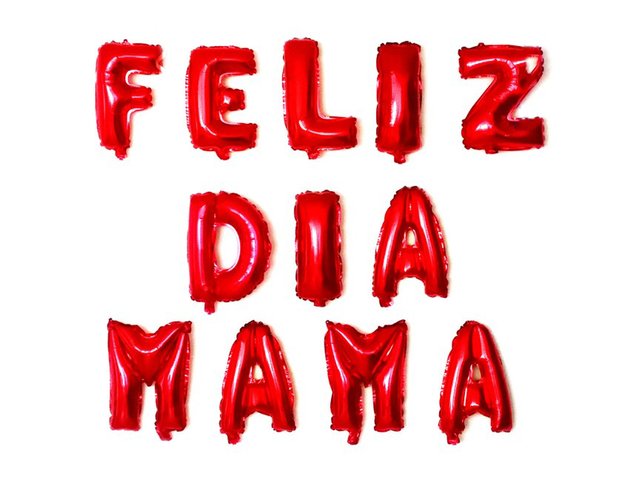 templar Unidad frijoles Globos de Letra Feliz dia Mama - Comprar en ElReyRaton