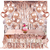 Kit Globos Metálicos Confeti Cumpleaños Rose Gold