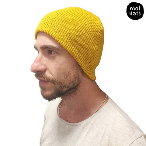 Gorro de Lana (Beanie) Corto Nº2 REVERSIBLE