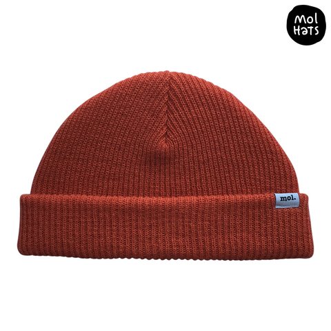 Gorro de Lana (Beanie) Liso Grueso Doble Medio Nº3